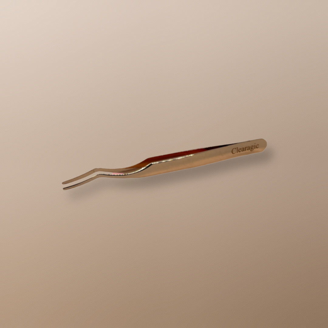 Stainless steel rose gold tweezer